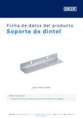 Soporte de dintel Ficha de datos del producto ES