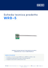 WRB-5 Scheda tecnica prodotto IT