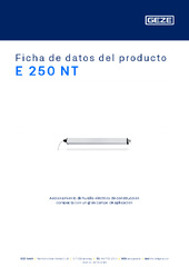 E 250 NT Ficha de datos del producto ES