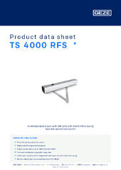 TS 4000 RFS  * Product data sheet EN