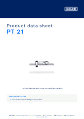 PT 21 Product data sheet EN