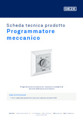 Programmatore meccanico Scheda tecnica prodotto IT