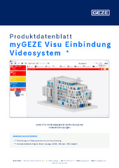 myGEZE Visu Einbindung Videosystem  * Produktdatenblatt DE