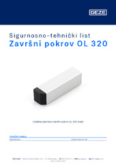 Završni pokrov OL 320 Sigurnosno-tehnički list HR