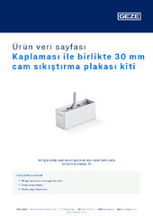 Kaplaması ile birlikte 30 mm cam sıkıştırma plakası kiti Ürün veri sayfası TR