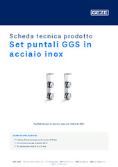 Set puntali GGS in acciaio inox Scheda tecnica prodotto IT