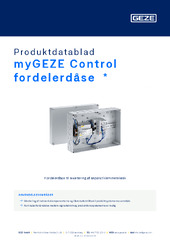 myGEZE Control fordelerdåse  * Produktdatablad DA