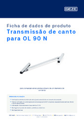 Transmissão de canto para OL 90 N Ficha de dados de produto PT