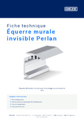 Équerre murale invisible Perlan Fiche technique FR