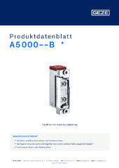 A5000--B  * Produktdatenblatt DE