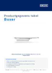 Boxer Productgegevens tabel NL