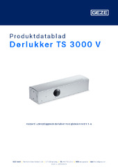Dørlukker TS 3000 V Produktdatablad DA
