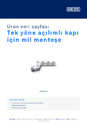 Tek yöne açılımlı kapı için mil menteşe Ürün veri sayfası TR