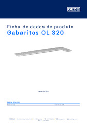 Gabaritos OL 320 Ficha de dados de produto PT