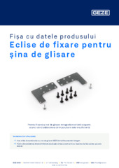 Eclise de fixare pentru șina de glisare Fișa cu datele produsului RO