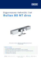 Rollan 80 NT drvo Sigurnosno-tehnički list HR