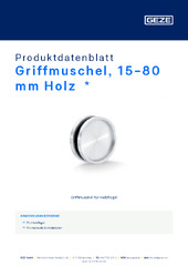 Griffmuschel, 15-80 mm Holz  * Produktdatenblatt DE