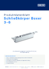 Schließkörper Boxer 3-6 Produktdatenblatt DE