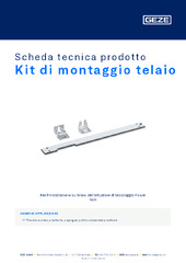 Kit di montaggio telaio Scheda tecnica prodotto IT