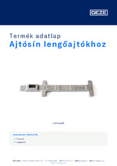 Ajtósín lengőajtókhoz Termék adatlap HU