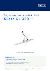 Škare OL 320  * Sigurnosno-tehnički list HR