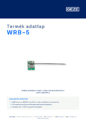 WRB-5 Termék adatlap HU