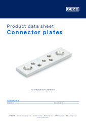Connector plates Product data sheet EN
