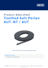 Toothed belt Perlan AUT-NT / AUT Product data sheet EN