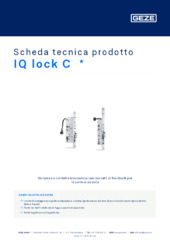 IQ lock C  * Scheda tecnica prodotto IT