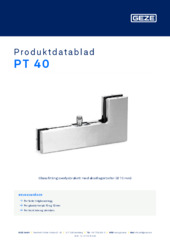 PT 40 Produktdatablad NB