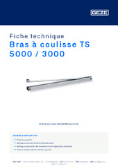 Bras à coulisse TS 5000 / 3000 Fiche technique FR