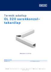 OL 320 sarokkonzol-takarólap Termék adatlap HU