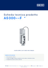 A5000--F  * Scheda tecnica prodotto IT
