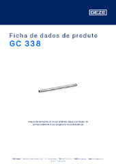 GC 338 Ficha de dados de produto PT