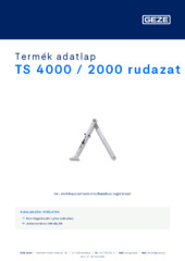 TS 4000 / 2000 rudazat Termék adatlap HU