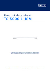 TS 5000 L-ISM Product data sheet EN