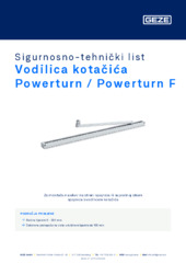 Vodilica kotačića Powerturn / Powerturn F Sigurnosno-tehnički list HR