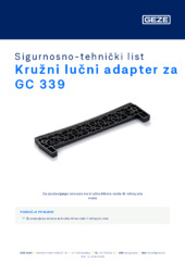 Kružni lučni adapter za GC 339 Sigurnosno-tehnički list HR