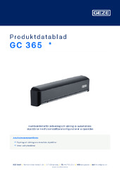GC 365  * Produktdatablad SV
