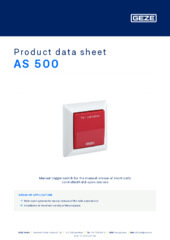 AS 500 Product data sheet EN