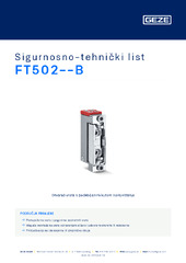FT502--B Sigurnosno-tehnički list HR