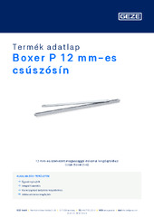 Boxer P 12 mm-es csúszósín Termék adatlap HU