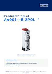 A4001--B 2POL  * Produktdatablad SV