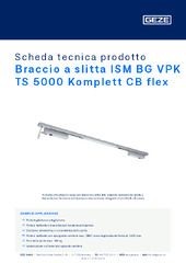 Braccio a slitta ISM BG VPK TS 5000 Komplett CB flex Scheda tecnica prodotto IT
