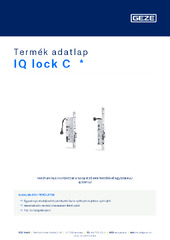 IQ lock C  * Termék adatlap HU