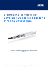 Levolan 120 staklo spušteno stropno učvršćenje Sigurnosno-tehnički list HR