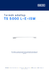 TS 5000 L-E-ISM Termék adatlap HU