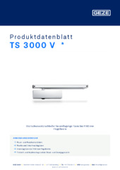 TS 3000 V  * Produktdatenblatt DE