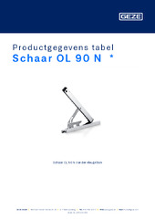 Schaar OL 90 N  * Productgegevens tabel NL