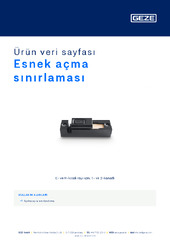 Esnek açma sınırlaması Ürün veri sayfası TR